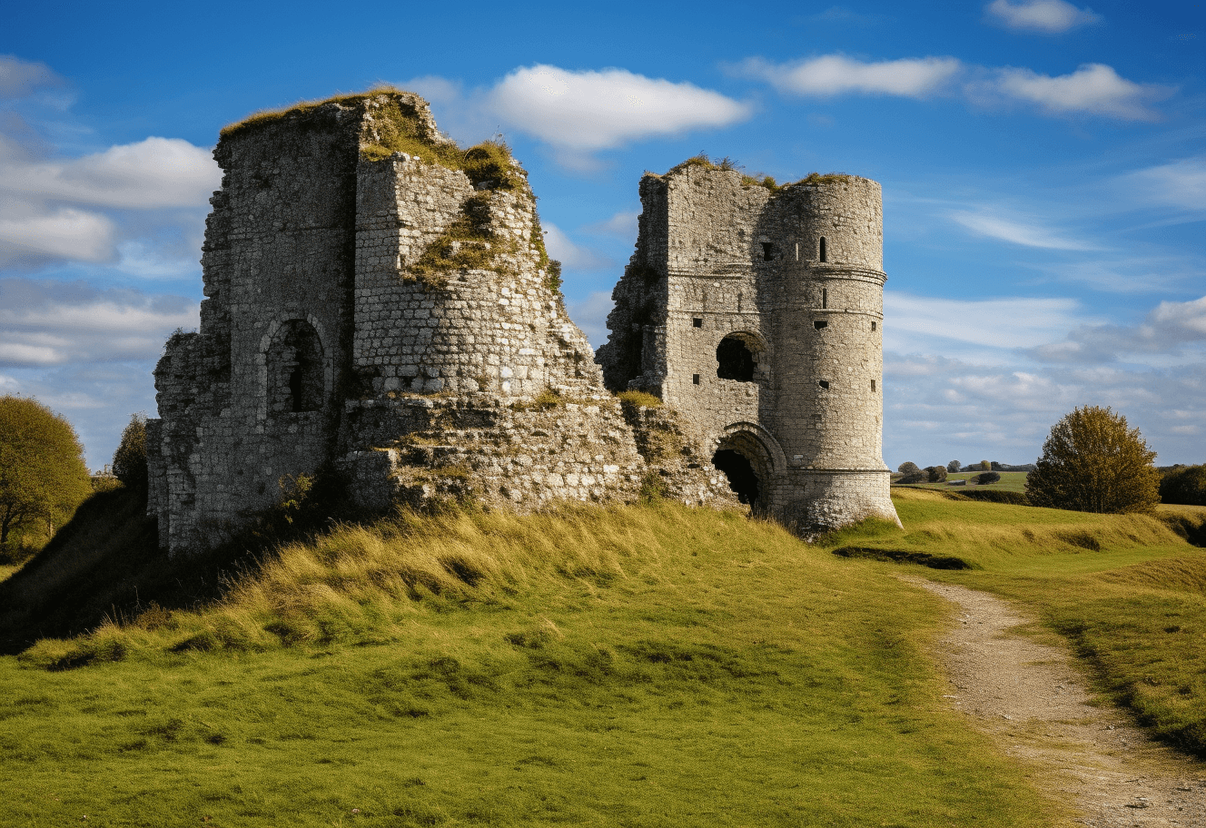 pevensey castle in wealden