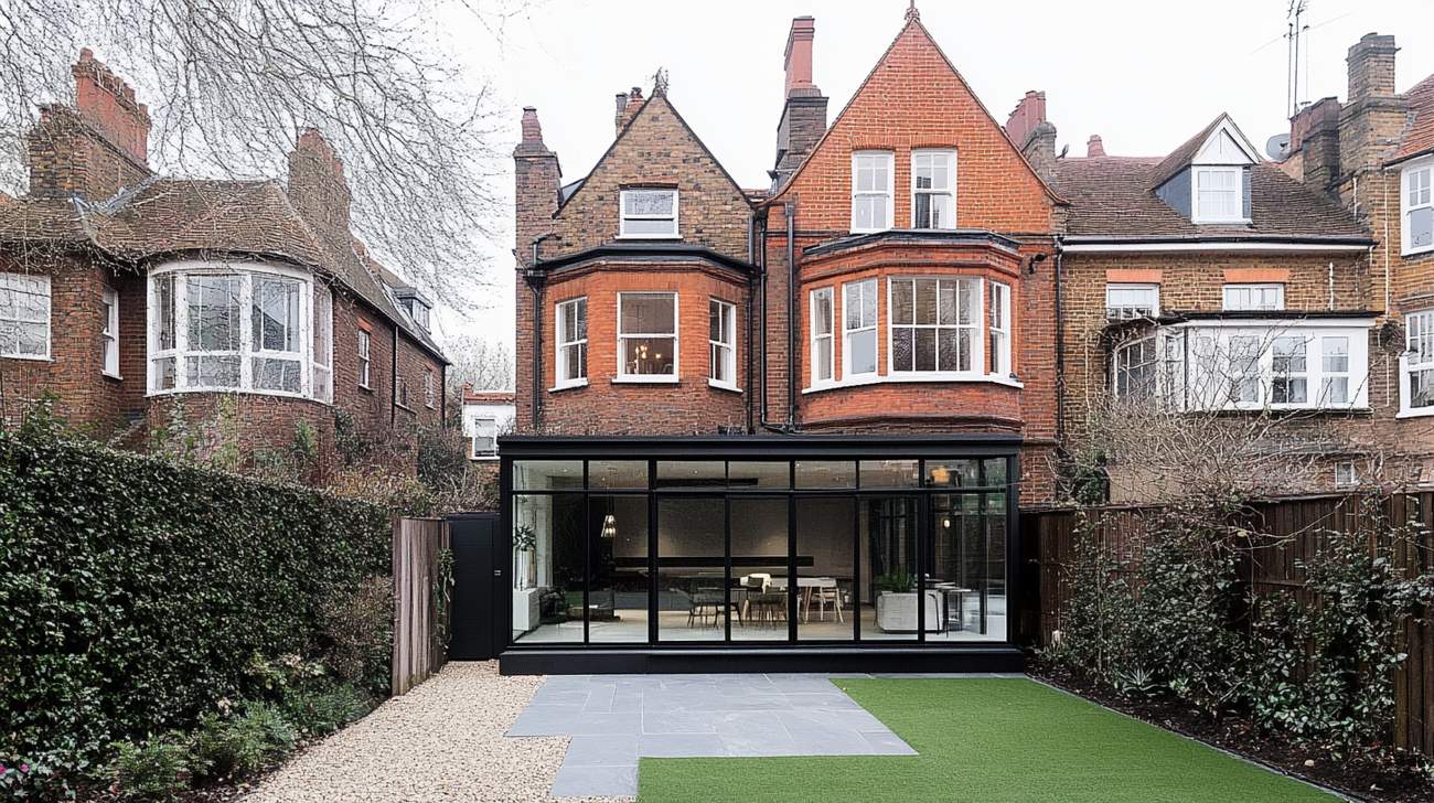 Contemporary house with integrated traditional features