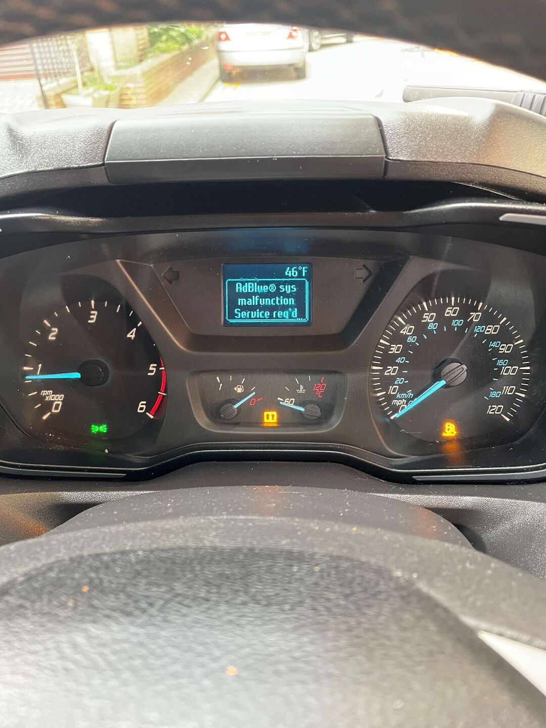 Ford Transit system-malfunction error for Diesel exhaust fluid